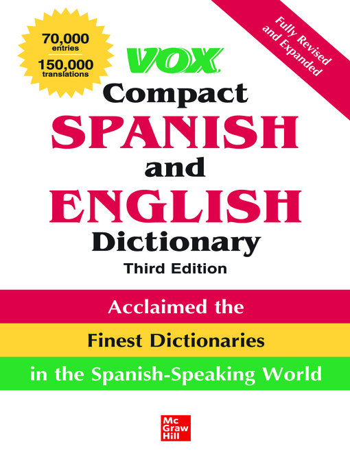 Title details for Vox Compact Spanish and English Dictionary by Vox - Available